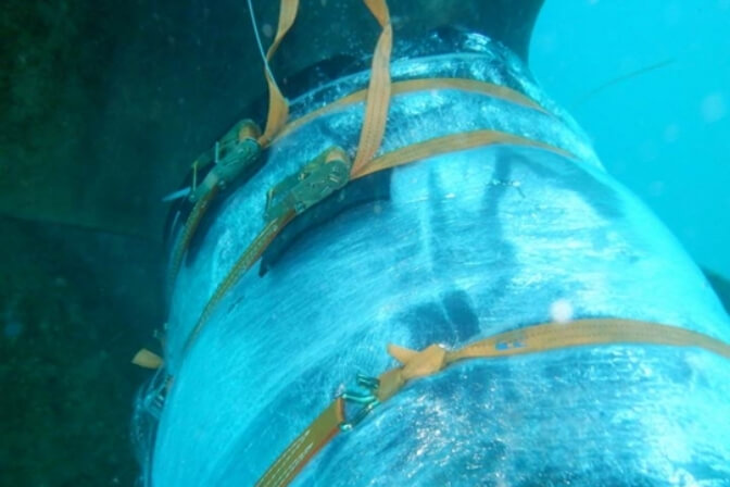 Underwater Rope Guard Blanking for Repair